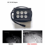 Outdoor CCTV Lamps DC12V Waterproof 6Pcs LEDS IR Illuminator Array Infrared Lights 850nm IR Night Vision Black Color