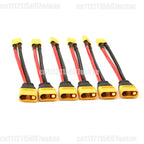 For AMASS XT90 Female to AS150U Anti-Spark Cable, Fireproof Silicone Wire for Drone Battery Charger, 70A High Current RC UAV
