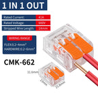 Mini Quick Lever Wire Connector Electrical Splicing Household 2/3/5 Ports Home Lighting Universal Terminal Blocks Led 0.2-6mm²