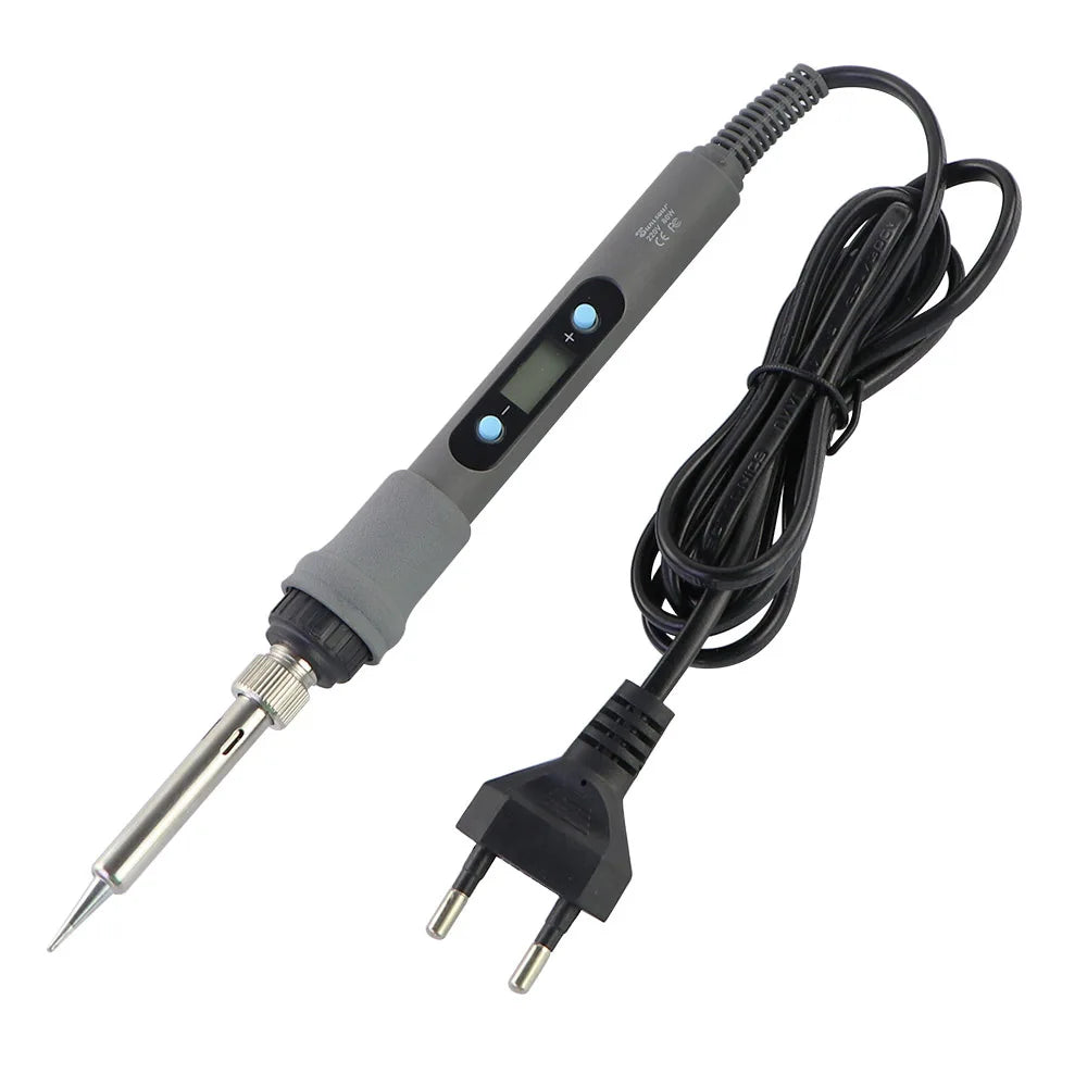 80W Digital Display Soldering Iron Set With Adjustable Temperature Tin Wire Multimeter Repair Tool With Soldering Iron Head