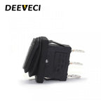 KCD1 12v 220v 30A waterproof 3pins toggle switch illuminated latching 4pins on off on emergency marine rocker switch
