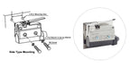 YIDI Waterproof Micro Limit Switch 10A 250V Roller Lever Arm AZ-7312 AZ-7311 AZ-7121 Horizontal Type