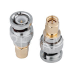 2PCS SMA Male Female to BNC Male Female adapter For Wireless LAN Devices Coaxial cable WiFi Ham or Handheld Radios