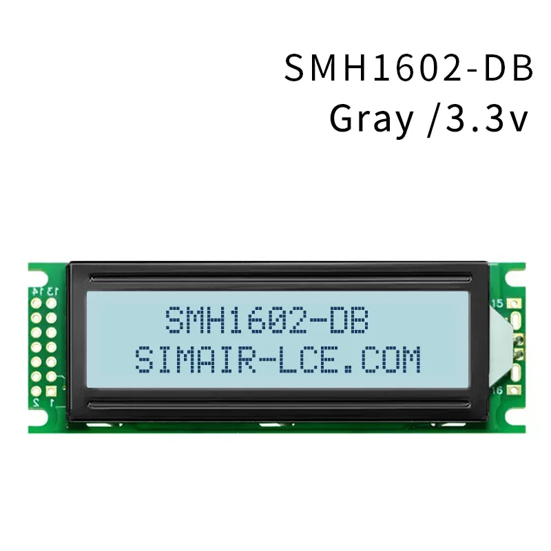 16x2 Character LCD Module 5V STN Gray Transflective 6800 Parallel Interface Russian Font Display 1602-DB