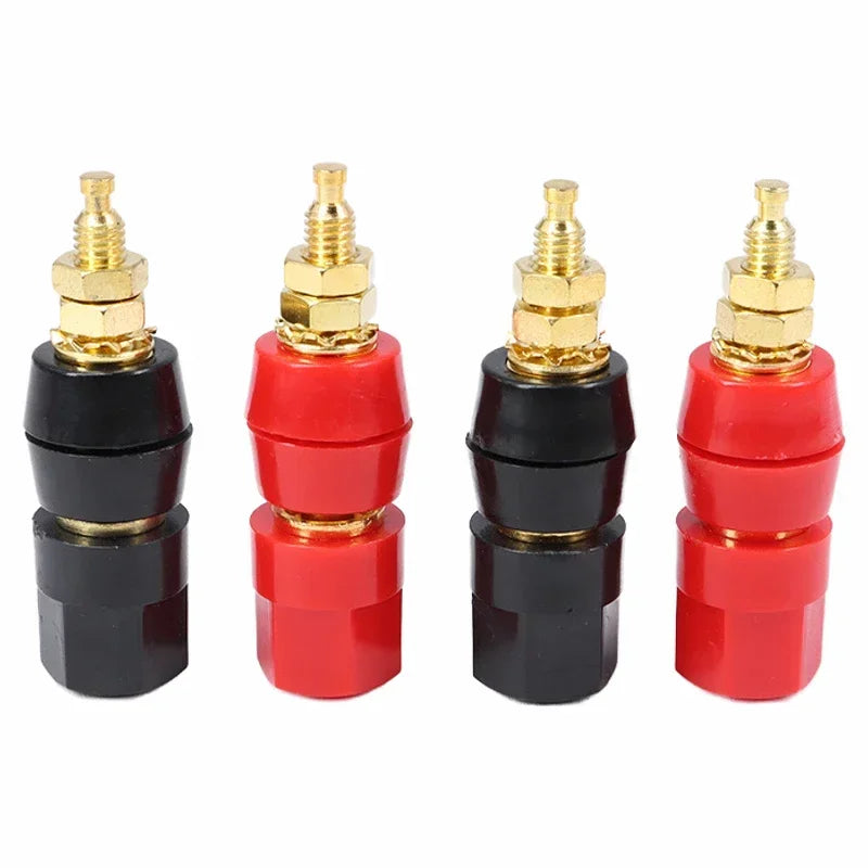 M5 M6 M8 M10 Wire Binding Post Thread Screw Black+Red Set Weld Inverter Clamp Power Supply Splice Connect Battery Terminal
