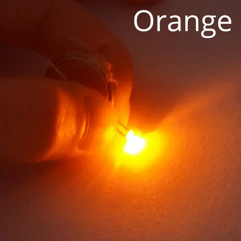 100PCS 5050 0805 LED SMD SMT Chip Red Yellow Green White Blue Orange Purple Pink RGB Emitting Diode Light 3.3V Voltage Neon Lamp