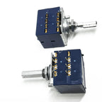 Double Volume Potentiometer ALPS RK27 10KA 20KA 50KA 100KA 250KAx2 Dual Unit 6Pins Round Handle Rotary Switch