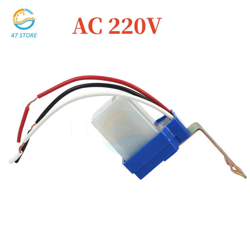 Automatic On Off Photocell Street Lamp Light Switch Controller DC12V AC 220V 50-60Hz 10A Photo Control Photoswitch Sensor Switch