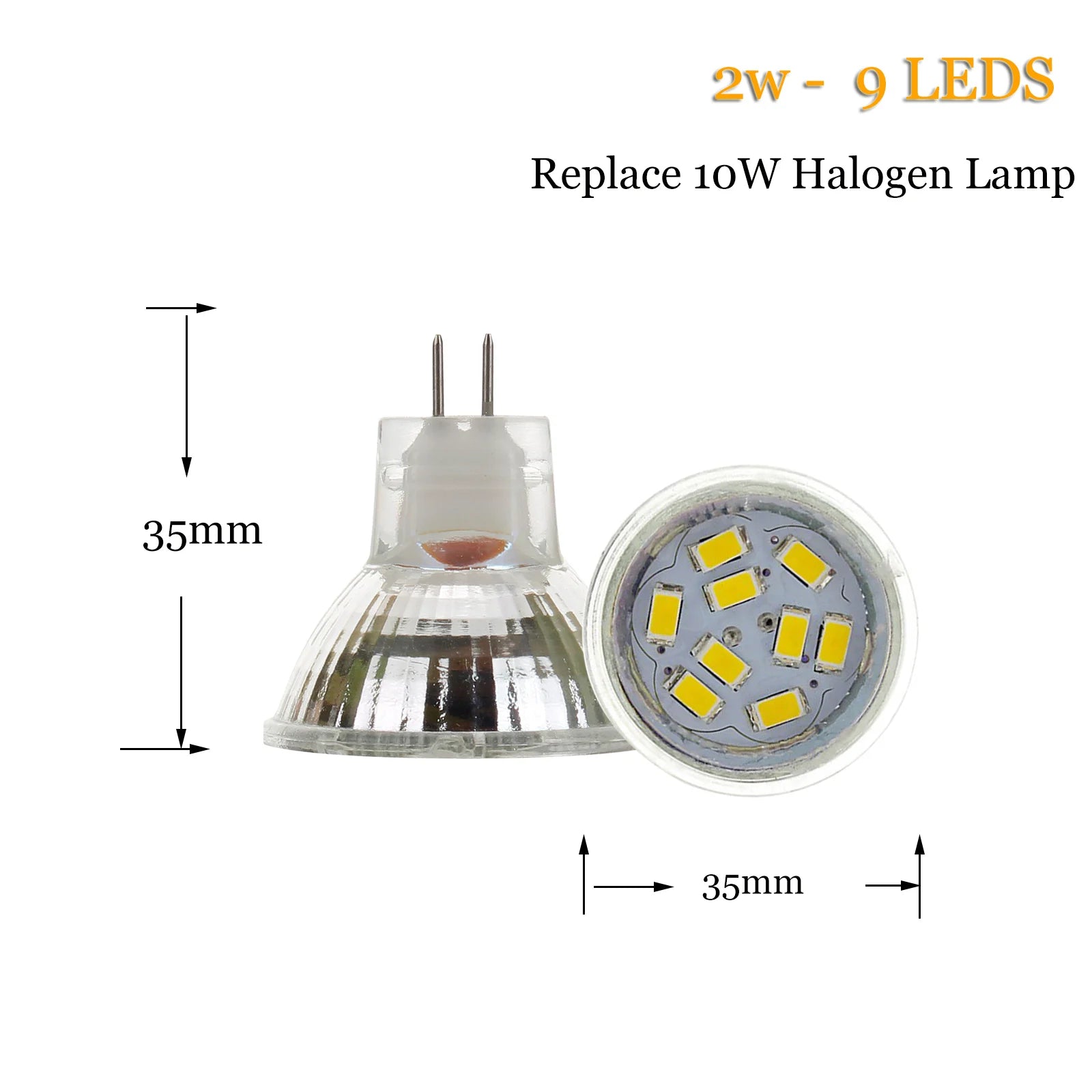 MR11 LED Spotlight Bulb GU4 DC 12V 5730 SMD 2W 3W 4W Glass Shell Replace 25W Halogen Lamps For Home Ceiling Decor