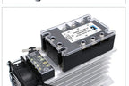 LCTC Three Phase Solid State Relay SSR Zero Cross 3-phase Load Relay 3-32VDC Control With Radiator 380V10A 25A 40A 60A 80A 100A