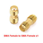 1 Piece SMA Female to RP SMA Female Adapter for Raido Antenna RP-SMA Copper RF Coaxial Connector Converter SMA-K