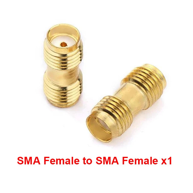 1 Piece SMA Female to RP SMA Female Adapter for Raido Antenna RP-SMA Copper RF Coaxial Connector Converter SMA-K