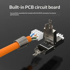 1Pc Zinc Alloy Shielded Ethernet Termination Plugs Cat7 Cat6A Cat8 RJ45 Connector Tool-Free