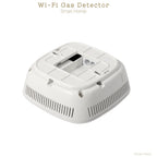 90-220Vac EU Plug WIFI Natural Gas Detector Tuya APP Push Message Coal Gas Sensor LPG Alarm NC/NO Relay Shut Off DN10/15 Valve
