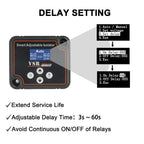 12V 140A Dual Battery Smart Isolator Display VSR Car Relay Voltage Setting Voltage Sensitive for Lithium & Lead-Acid Battery