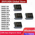 100Pcs SMD TVS Diode SMBJ5.0A SMBJ5.0CA SMBJ6.0A SMBJ6.0CA SMBJ6.5A SMBJ6.8A SMBJ6.8CA SMBJ7.0A SMBJ7.5A SMBJ10A 600W 5V-440V