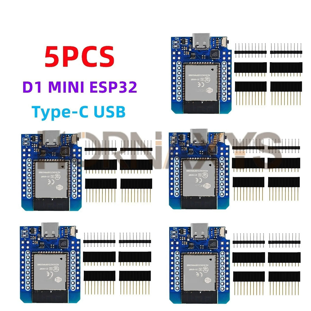 1-10PCS/ D1 Mini LIVE ESP32 ESP-32 WiFi+Bluetooth Internet of Things Development Board based ESP8266 Fully Functional TYPE-C