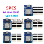 1-10PCS/ D1 Mini LIVE ESP32 ESP-32 WiFi+Bluetooth Internet of Things Development Board based ESP8266 Fully Functional TYPE-C