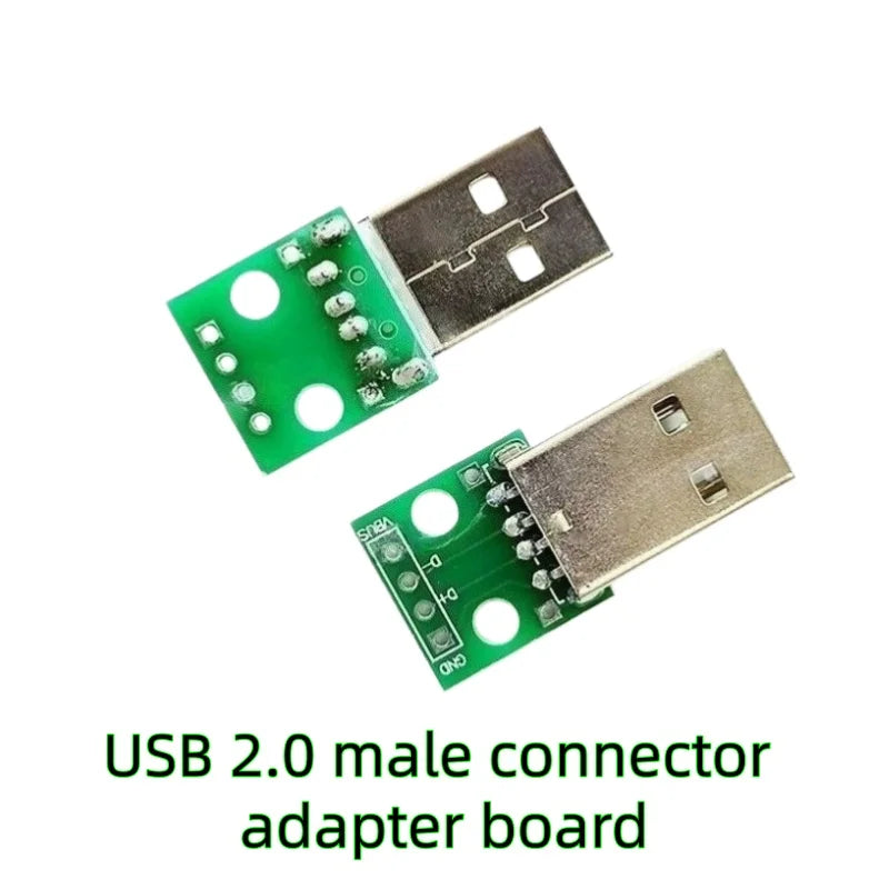 5pcs Micro Mini A Male USB 2.0 3.0 A Female USB B Connector Interface to 2.54mm DIP PCB Converter Adapter Breakout Board