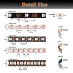 WS2812B WS2812 RGB Led Strip Light Addressable Smart Individually Pixel LED Strip Tape Rope 30/60/74/96/144Pixel/Leds/M DC5V