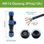 SP13 Waterproof Connector Solder-type IP68 Aviation Plug Socket Set Back Nut Docking Electric Panel Install 2/3/4/5/6/7/9 Pin