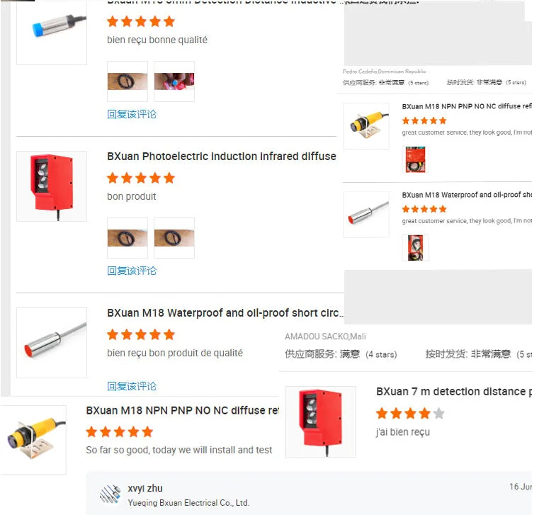 BXUAN Cylindrical Farm Feed Sensing Sensor Capacitive Proximity Switch Material Level Sensor