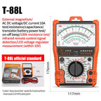 2025New Pointer Multimeter T88A T88B T88C AC/DC 2500V Volt-Ammeter Analog Multimetro Resistor Tester With Coat Electrician Tools