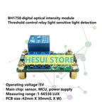 BH1750 Light sensor Module Digital light intensity Illuminance module Light detector control relay