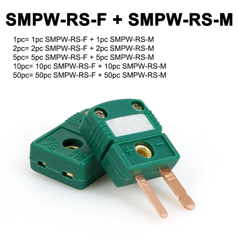 K Type Thermocouple Connector T J E N RS Type Mini Male Female Plug Socket Panel Mount Temperature Sensor Adapter 1-50Pcs
