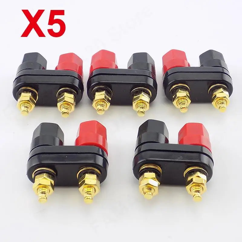 Banana Plugs Couple Terminals Red Black Connector Amplifier Terminal Binding Post Banana Speaker Plug Jack M20