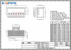 50Pcs Micro Mini PHB 2.0mm Double Row Buckle Plastic Shell 2x2P 2x3P 2x4P 2x5P 2x6P 2x7P 2x8P 2x10P Female Housing Connector