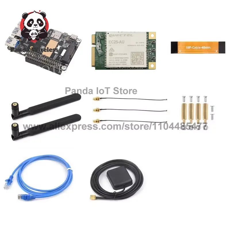 STOCK! Rasberry Pi 5 PCIe Mini PCIe 4G LTE Gigabit Ethernet USB HUB HAT with SIM7600E SIM7600SA-H SIM7600G EC25-AUX EG25 Module