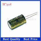 10PCS 470UF 35V 16V/25V/35V/50V/63V/100V 470UF Aluminum electrolytic capacitor