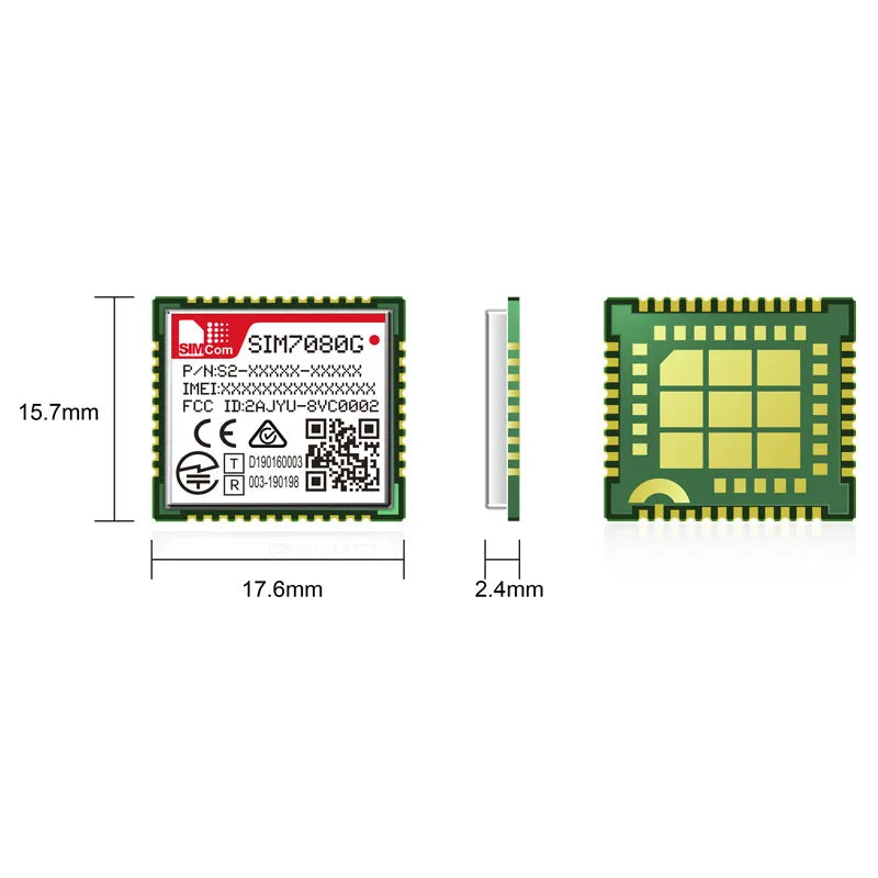Original SIM7080G SIMCOM Multi-Band CAT-M NB-IoT Module Global band with Low Latency Data Communication SIM7080G LPWA Module