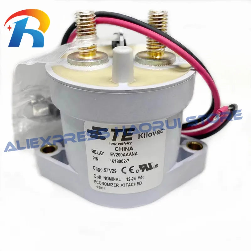 1Pcs New Original authentic EV200AAANA 1618002-7 12-24V 500A New energy electric vehicle contactor EV200 high voltage DC Relay