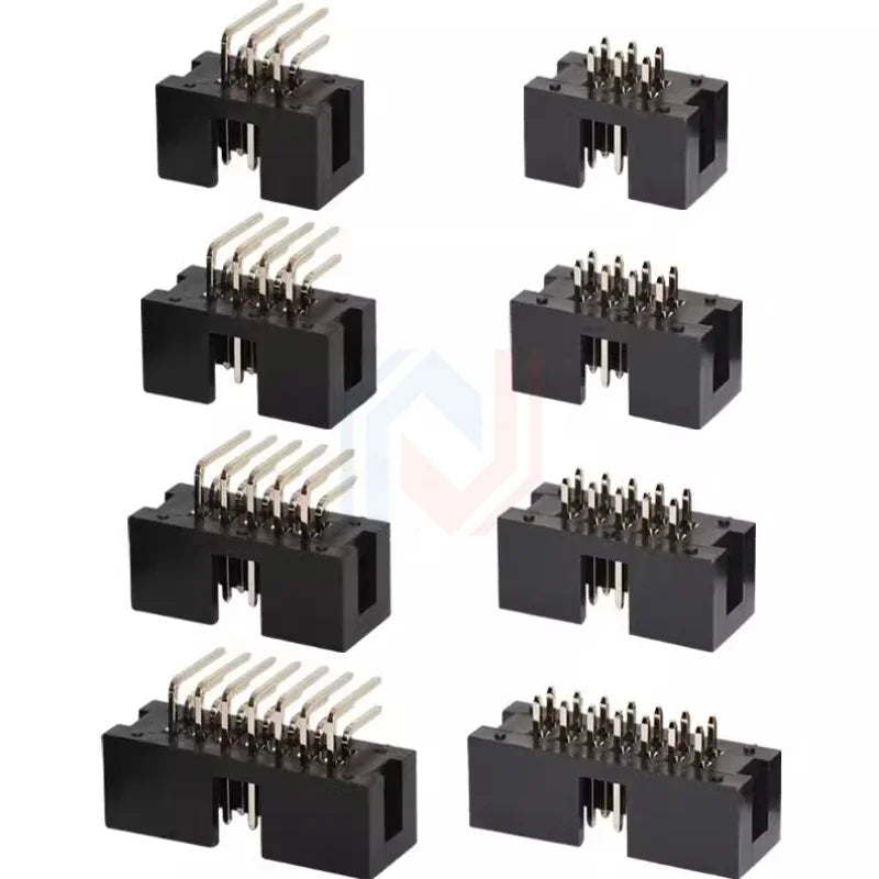 10Pcs Pitch 1.27mm 2.0mm 2.54mm Male Socket Straight IDC Box Headers PCB CONNECTOR DOUBLE ROW DC3 HEADER DIP 6/10/20/26/34/40Pin
