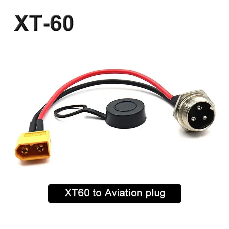 XT60 to GX16 3Pin Male Female Aviation Plug Charging Port for  ZERO 8X/10X/11X Electric Scooter Socket Plug Power Output Line