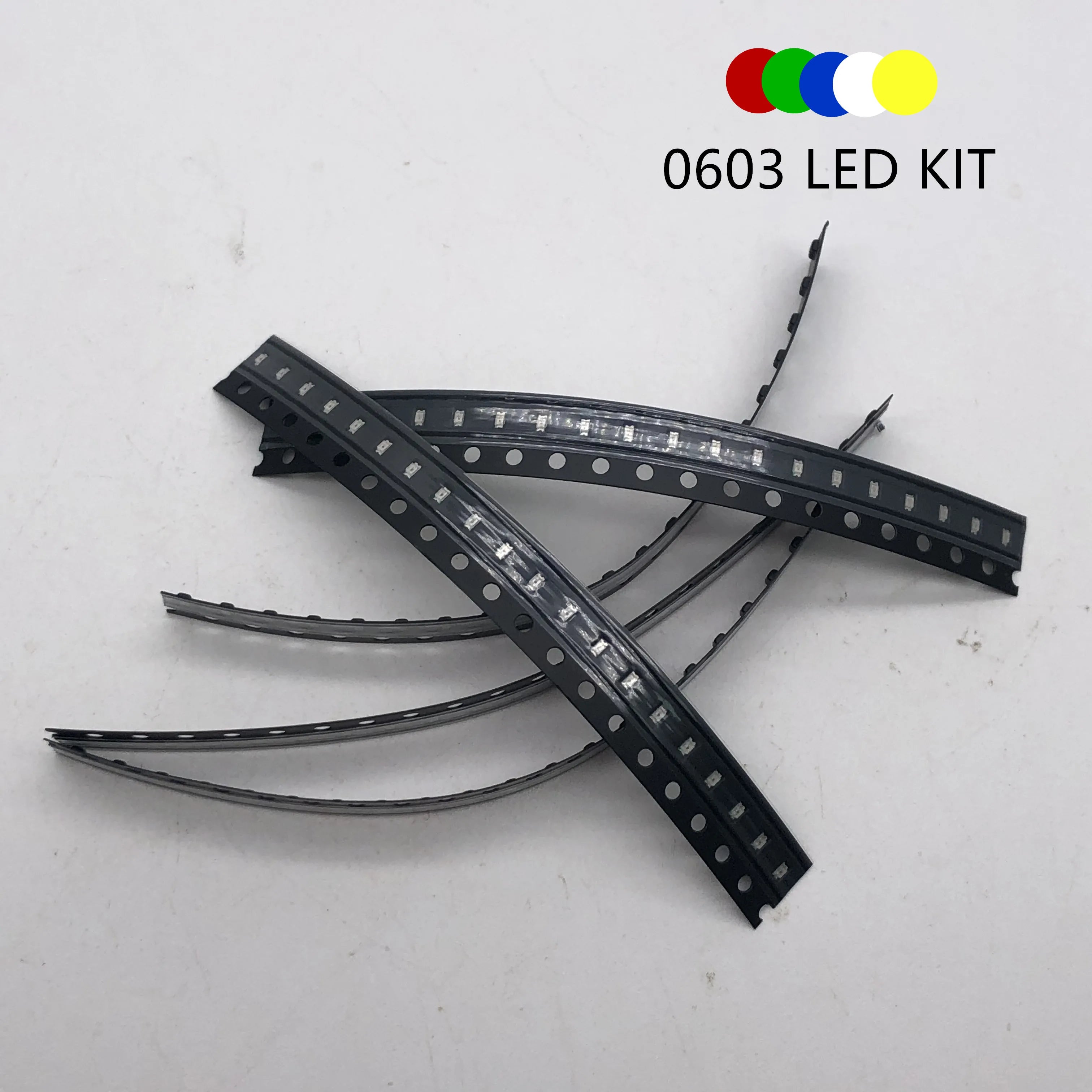 100PCS/LOT SMD LED Kit 1206 1210 5050 5730 0805 0603 3528 2835 0402 Red/Green/Blue/White/Yellow led diode set 5Colors Each 20PCS