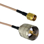 RG316 RG58 UHF PL259 SO239 to SMA Male Plug & Female Jack Straight Connector RF Jumper pigtail Cable 6inch~20M