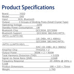 YJCO TPA3255 Bluetooth Power Amplifier 300Wx2+600W 2.1 QCC3034 QCC3084 PCM5102 Decoder LLC Built-in LLC Switching Power Supply