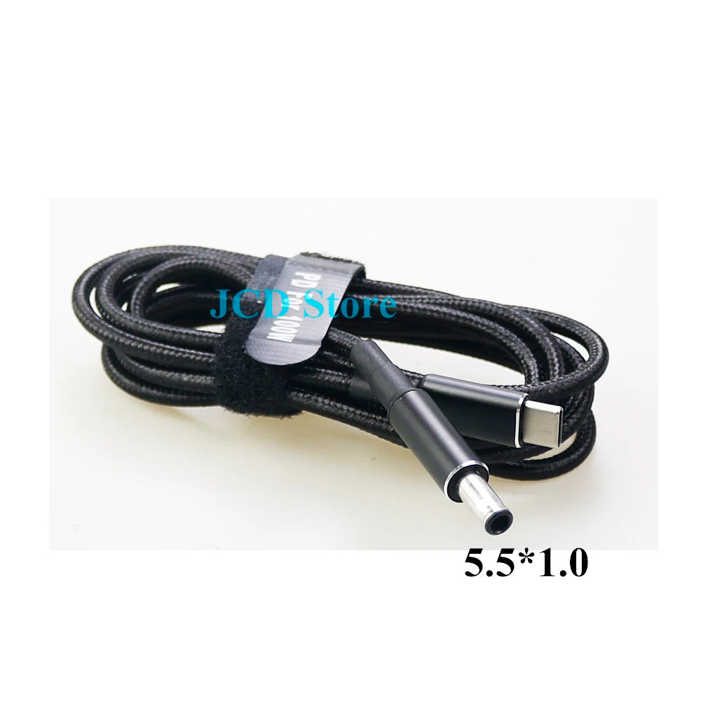 1PCS 100W 5A PD to DC 5.5*2.1 5.5*2.5 7.4*5.0 4.5*3.0 Decoy Trigger Adapter Cable TYPE-C PD Decoy Line Charging Notebook Charger