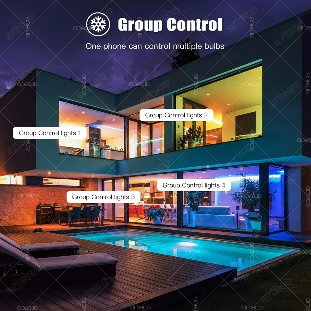 Tuya GU10 Smart LED Bulb WiFi Zigbee Bluetooth RGB 2700-6500K Dimmable Spotlight Lamps Smart Life APP Alexa Google Home Control