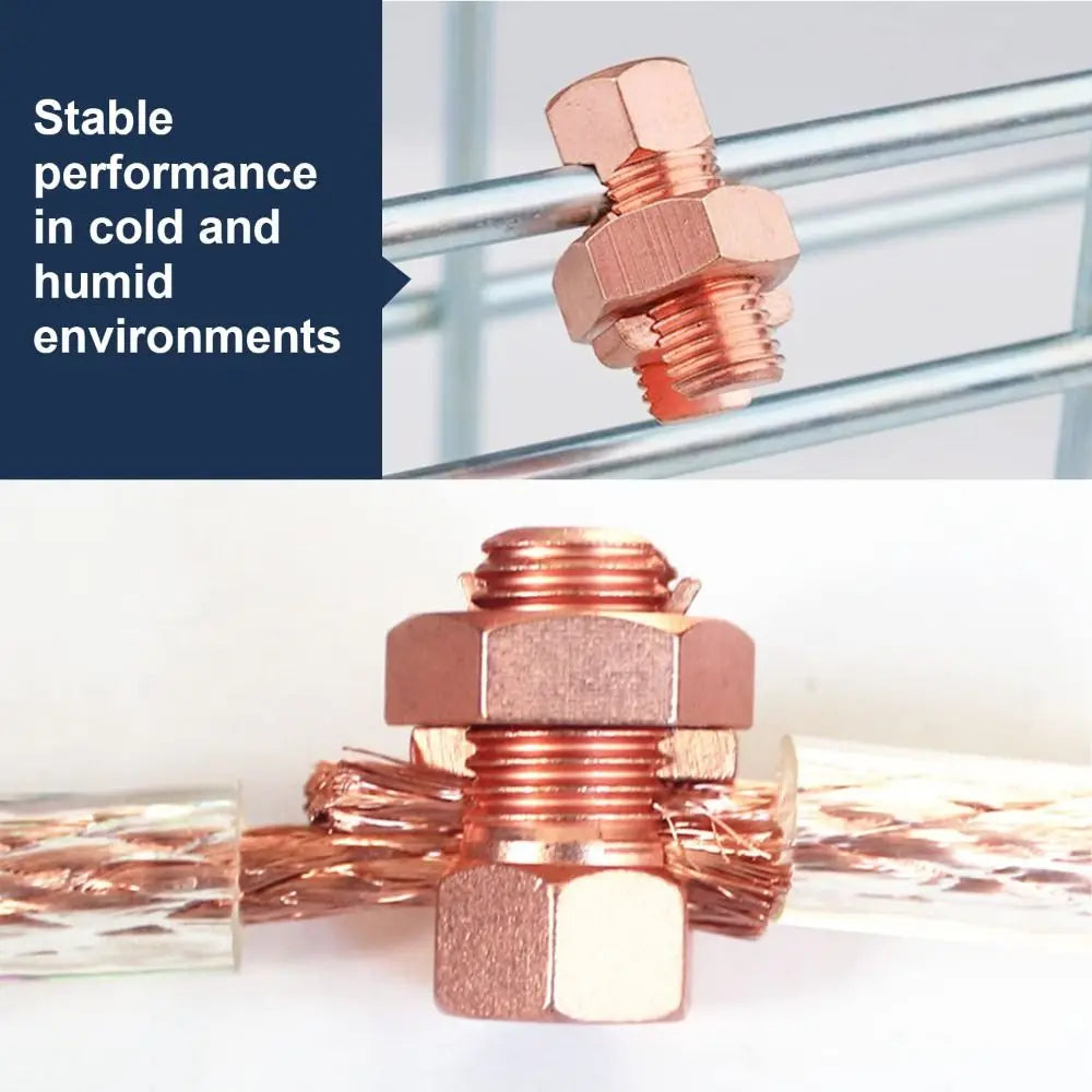 Electrical Equipment TJ Series Split Bolt Connector Sturdy Durable Copper Split Bolt Screw Terminal