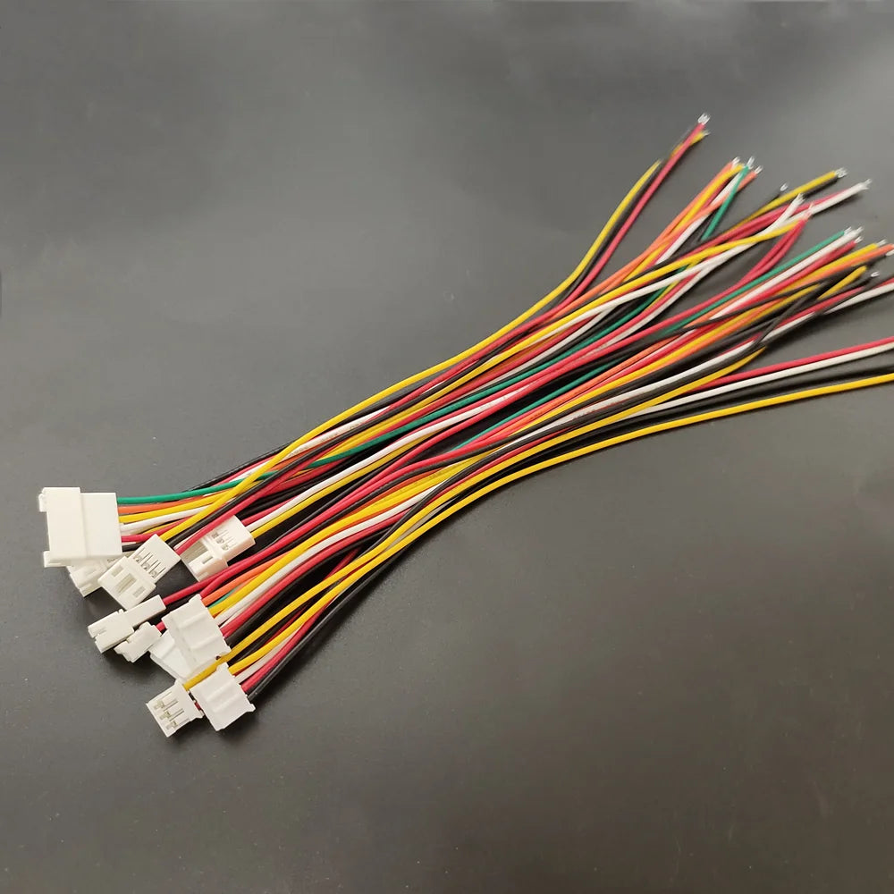 5/10Pairs Micro JST PH 2.0mm Pitch Male Female Plug Connector PH 2.0 2/3/4/5/6 Pin Socket with Cables Wire 10CM 26AWG