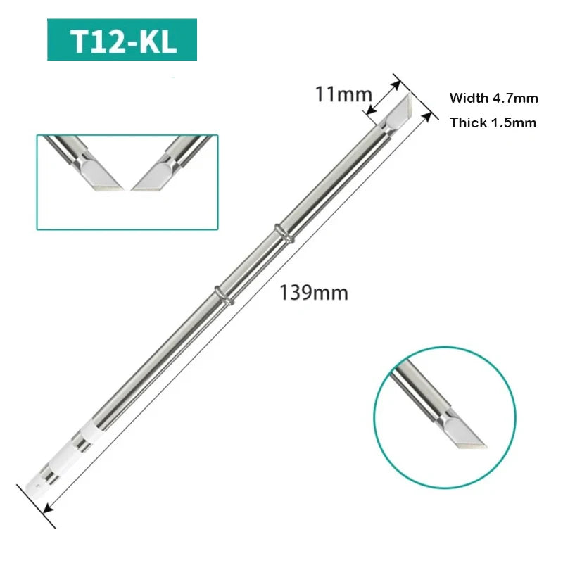 T12 Tip Soldering Iron Tip T12-D24 ILS J02 K KU for Hakko Fx951 DIY T12 Soldering Station Kits Welding Tools