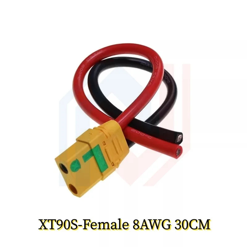XT90/XT90S Male to Female Adapter for Car Lipo Battery Large Current Model Aircraft Plug with Resistance to Prevent Sparking