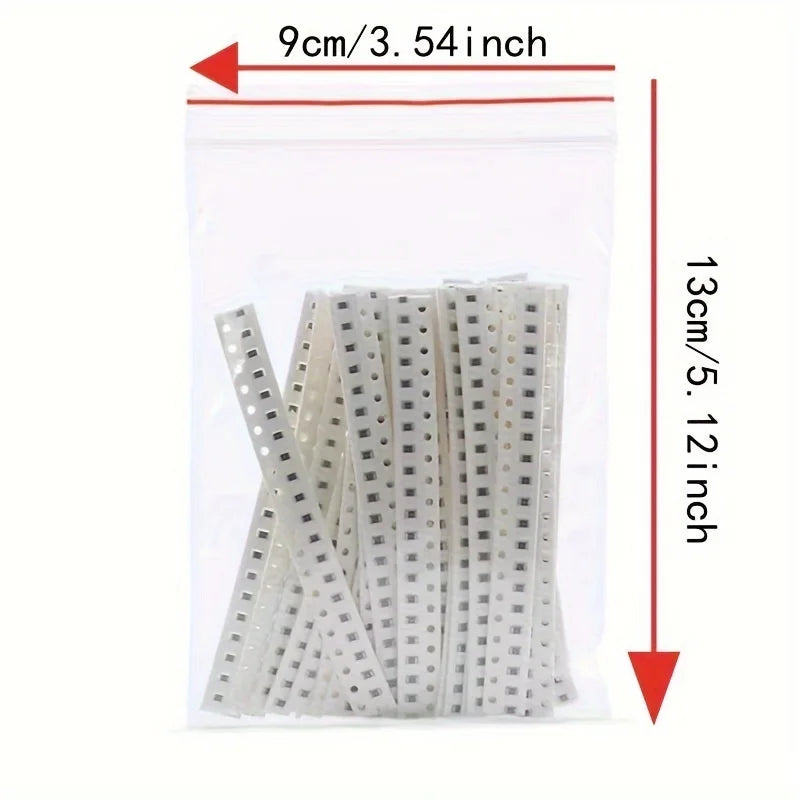 660PCS SMD Resistor 0603 0805 1206 1% Resistance Assorted Kit 1 Ohm - 1M Ohm Chip Resistors