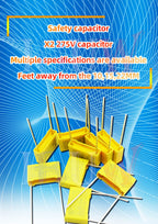 10pcs 275VAC capacitor X2 series 0.01UF ~ 2.2UF Polypropylene film capacitor New 10nf 100nf 150nf 200nf 680nf 470nf 1UF