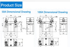 DC Contactor 12V 24V 36V 48V 60V 72V 120V Power Relay 50A 100A 200A Forklift Normally Open Noramlly Closed QZJ