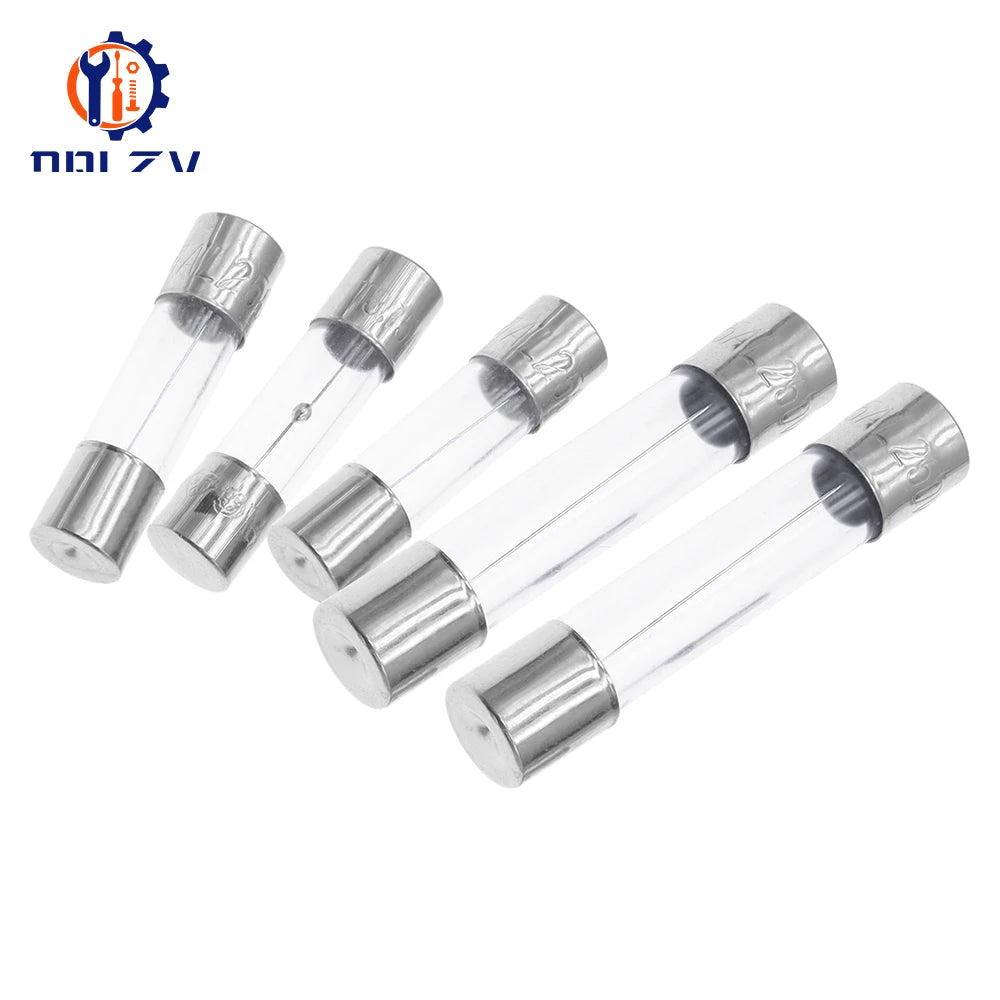 5*20mm 6*30mm Fast Blow Glass Tube Fuses 5x20mm 6x30mm 250V 0.5A 1A 2A 3A 4A 5A 6A 8A 10A 15A 20A 25A 30A AMP Slow Blow Fuse
